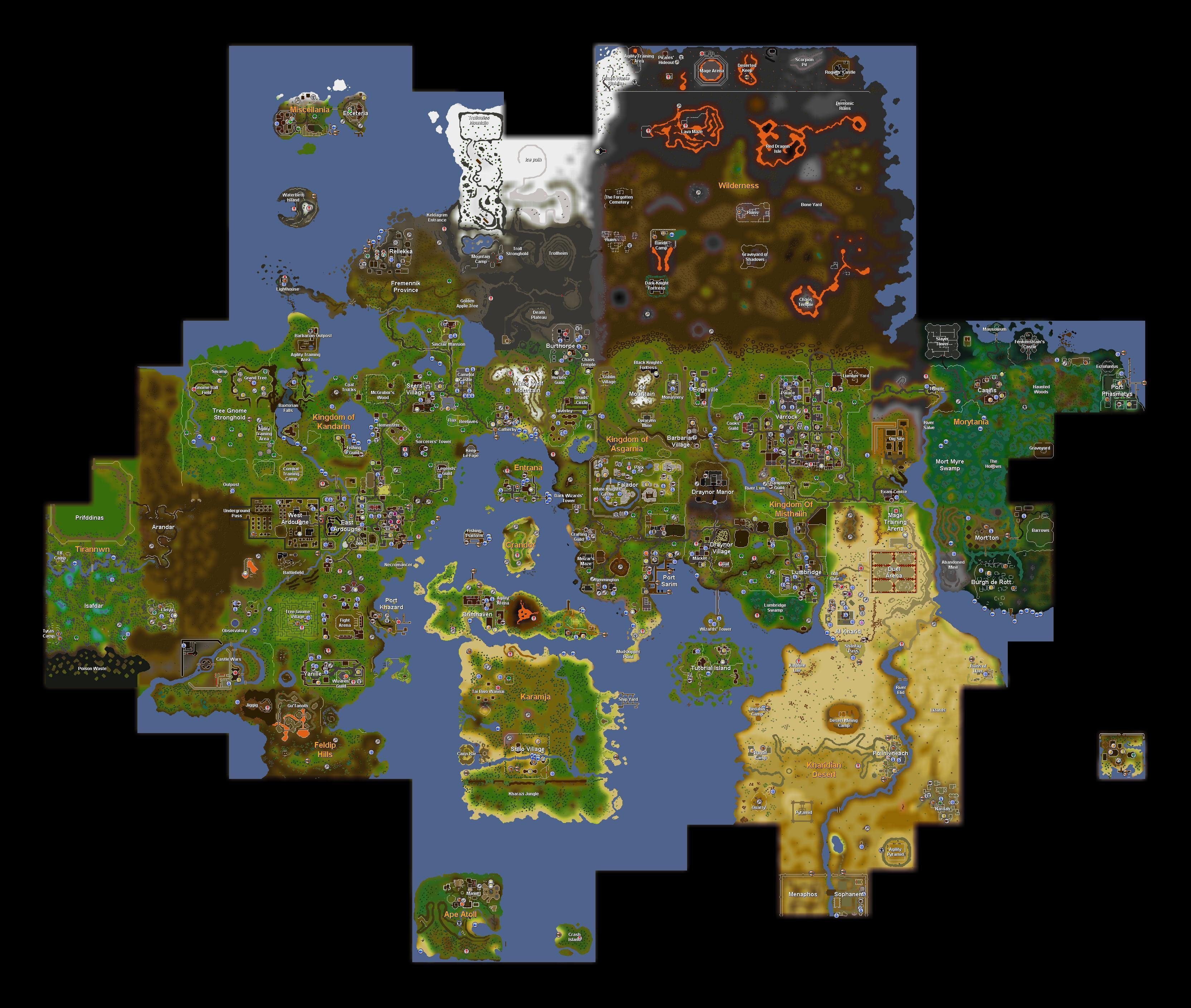 runecrafting old school runescape map